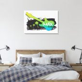 Het Mitzvah-teken van MAX in Board2 Canvas Afdruk (Insitu (Slaapkamer))