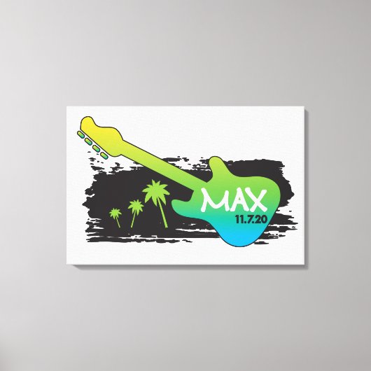 Het Mitzvah-teken van MAX in Board2 Canvas Afdruk (Voorkant)