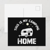 Het mobiele huis van de Camper van de Aanhangwagen Briefkaart (Voorkant / Achterkant)