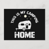 Het mobiele huis van de Camper van de Aanhangwagen Briefkaart (Voorkant)