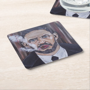Het Mobster-schilderij van Alfred Fox Kartonnen Onderzetters