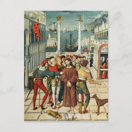 Het Mocking van Christus Briefkaart (Voorkant)