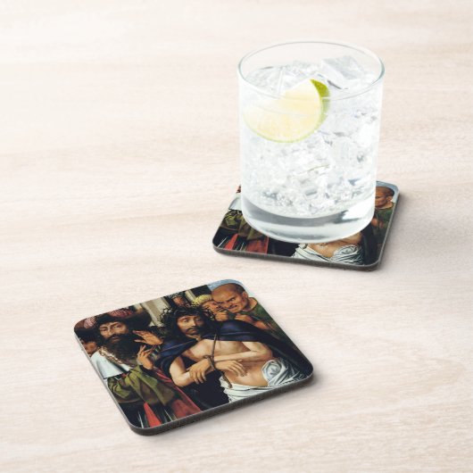 Het Mocking van Christus (olie op het paneel) (zie Drankjes Onderzetter (Rechterzijde)