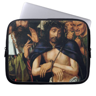 Het Mocking van Christus (olie op het paneel) (zie Laptop Sleeve