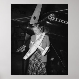 Het Model Duitse Vliegtuig van de schaal, 1938 Poster