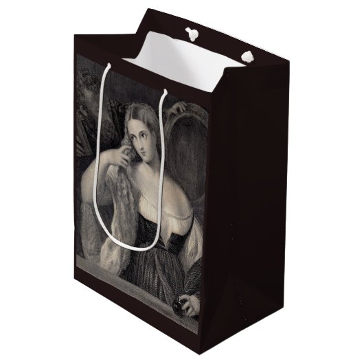 Het model medium cadeauzakje (Voorkant Gekanteld)