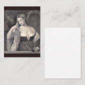 Het model notitiekaartje (Voorkant / Achterkant)