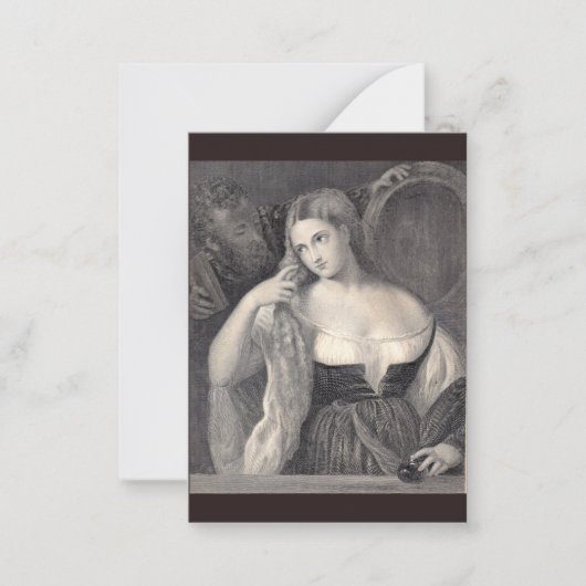 Het model notitiekaartje (Voorkant)