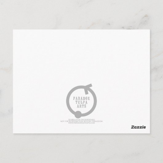 Het model Tank Vixen Briefkaart (Achterkant)