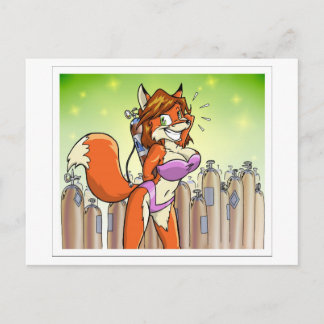 Het model Tank Vixen Briefkaart