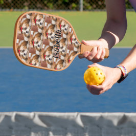 Het model van de aangepaste foto van je hond-hond  pickleball paddle