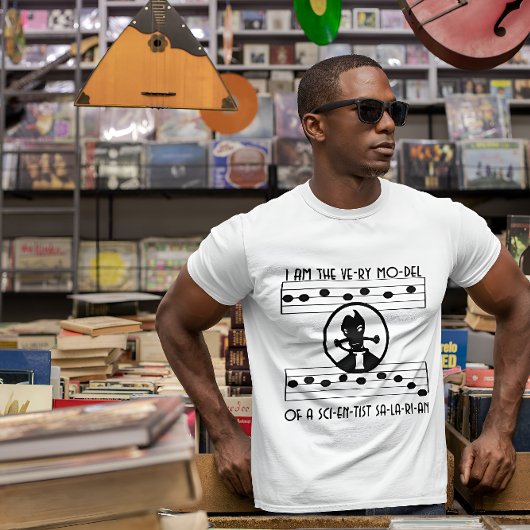 Het model van een Scientist Salarian T-shirt