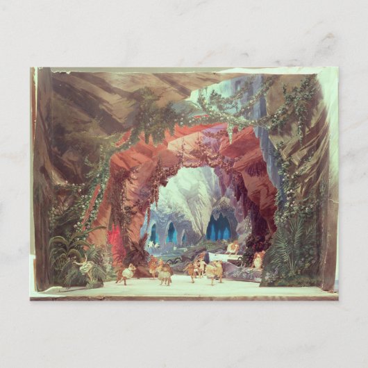 Het model van het stadium voor opera "Tannhauser" Briefkaart (Voorkant)