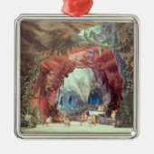 Het model van het stadium voor opera "Tannhauser" Metalen Ornament (Voorkant)