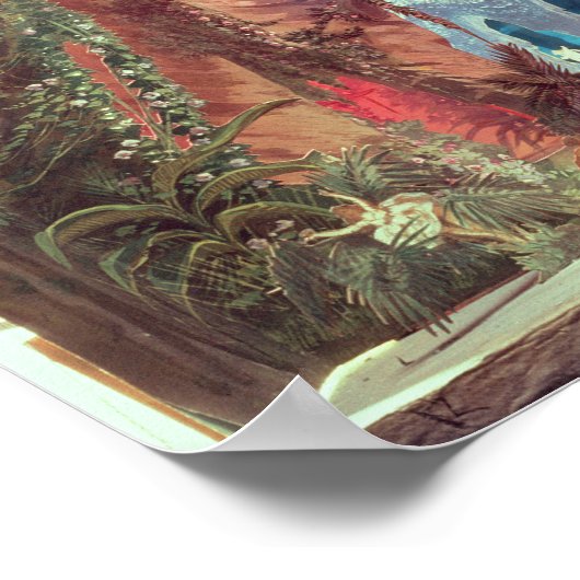 Het model van het stadium voor opera "Tannhauser" Poster (Hoek)