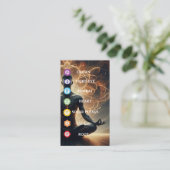Het moderne 7 Chakra-symbool Visitekaartje (Staand voorkant)
