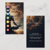 Het moderne 7 Chakra-symbool Visitekaartje (Voorkant / Achterkant)
