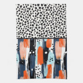 Het moderne Abstracte hondenpatroon Theedoek (Verticaal)