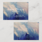 Het moderne Abstracte Paarse Visitekaartje (Voorkant / Achterkant)