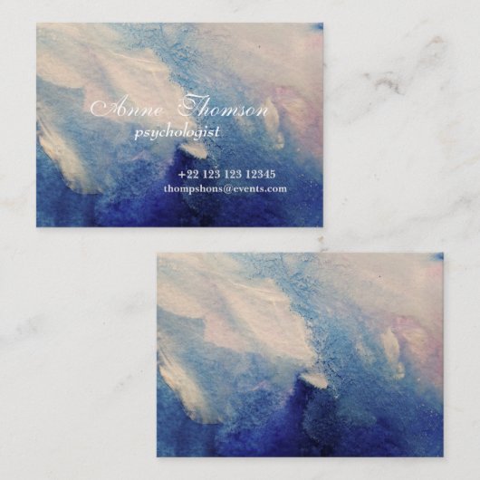 Het moderne Abstracte Paarse Visitekaartje (Voorkant / Achterkant)