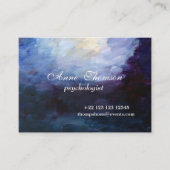 Het moderne Abstracte Paarse Visitekaartje (Voorkant)