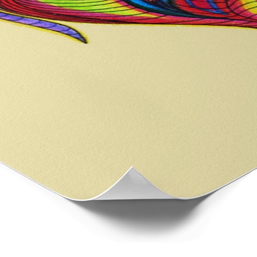 Het moderne abstracte vogelportaal poster (Hoek)