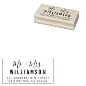 Het moderne Adres van de Terugkeer van de Aangepas Rubberstempel (Gestempeld)