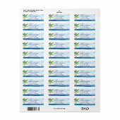 Het moderne Adres van de Terugkeer van de Beach va Etiket (Full Sheet)