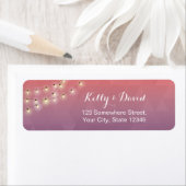 Het moderne Adres van de Terugkeer van de Rendemen Etiket (Insitu)