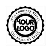 Het Moderne Adres van de Terugkeer van het Bedrijf Rubberstempel (Afrduk)