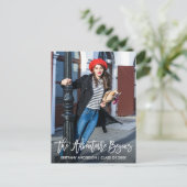 Het moderne Adventure van het Afstuderen van het M Briefkaart (Staand voorkant)