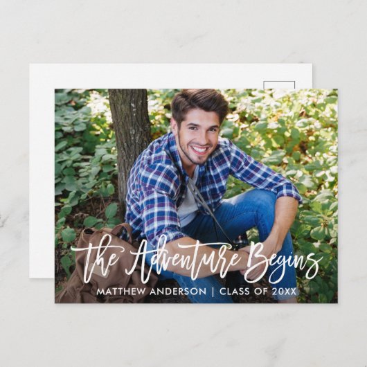 Het moderne Adventure van het Manuscript van de Bo Briefkaart (Voorkant / Achterkant)