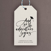 Het moderne Afstudeerder van de Calligrafie van he Cadeaulabel