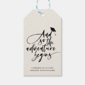 Het moderne Afstudeerder van de Calligrafie van he Cadeaulabel (Voorkant)