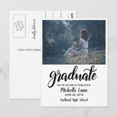 Het moderne Afstuderen Manuscript bewaart de Foto  Briefkaart (Voorkant / Achterkant)