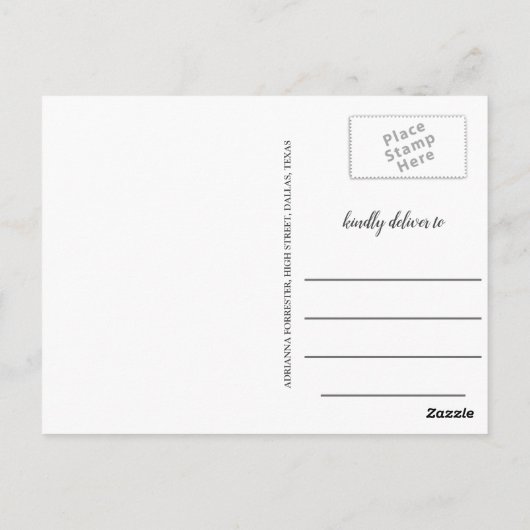 Het moderne Afstuderen Manuscript bewaart de Foto  Briefkaart (Achterkant)