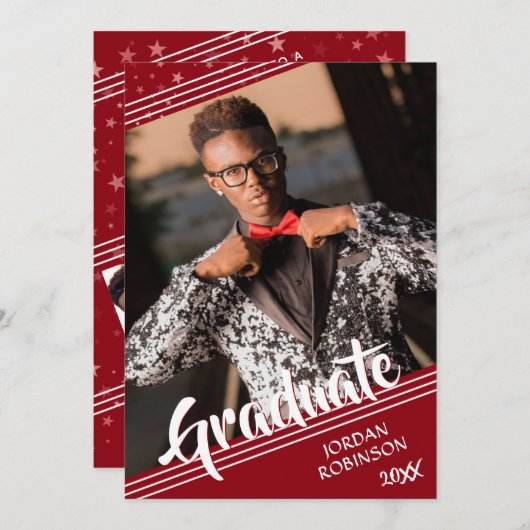 Het moderne Afstuderen Rode Manuscript van de Bors Kaart (Voorkant / Achterkant)