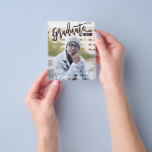 Het moderne Afstuderen van de Foto van het Manuscr Flyer (Hand)