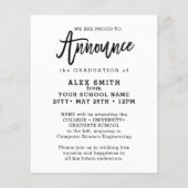 Het moderne Afstuderen van de Foto van het Manuscr Flyer (Achterkant)