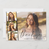 Het moderne Afstuderen van de Strip van de Foto va Bedankkaart (Voorkant)