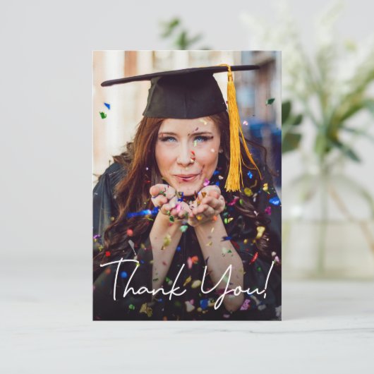 Het moderne Afstuderen van het Manuscript van de F Bedankkaart (Staand voorkant)