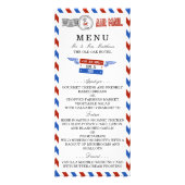 Het moderne Airmail Wedding Collectie - Menu (Voorkant)