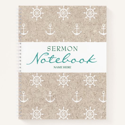 Het moderne Anchor Sermon Notitieboek (Voorkant)