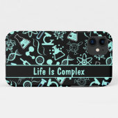 Het moderne aquablauwe biochemieleven is complex Case-Mate iPhone case (Achterkant (horizontaal))