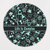 Het moderne aquablauwe biochemieleven is complex labels (Design 1)