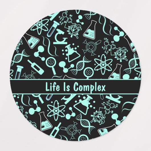 Het moderne aquablauwe biochemieleven is complex labels (Design 1)