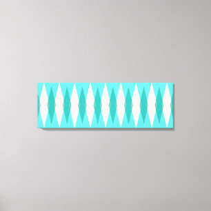 Het Moderne Argyle Uitgerekte Canvas van het Afdruk