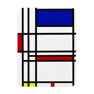 Het Moderne Art. van Mondrian Magneet