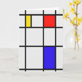 Het Moderne Art. van Piet Mondrian Kaart (Gele Bloem)