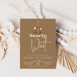 Het moderne Baby shower kunnen we nauwelijks afwac Kaart